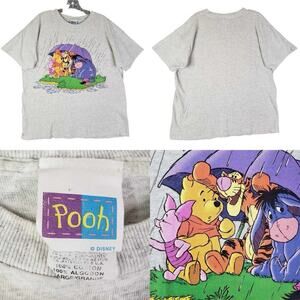 Vintage 90’s Disney Winnie the Pooh Friends Tee T Shirt Size Large L Tiger SS